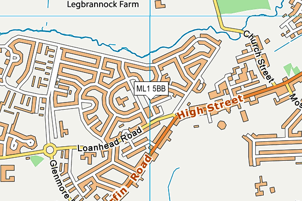 ML1 5BB map - OS VectorMap District (Ordnance Survey)