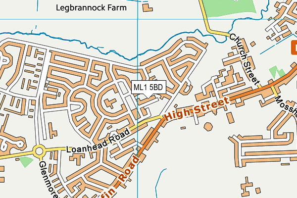 ML1 5BD map - OS VectorMap District (Ordnance Survey)