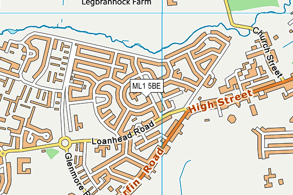 ML1 5BE map - OS VectorMap District (Ordnance Survey)