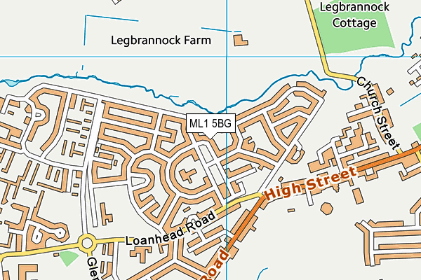ML1 5BG map - OS VectorMap District (Ordnance Survey)