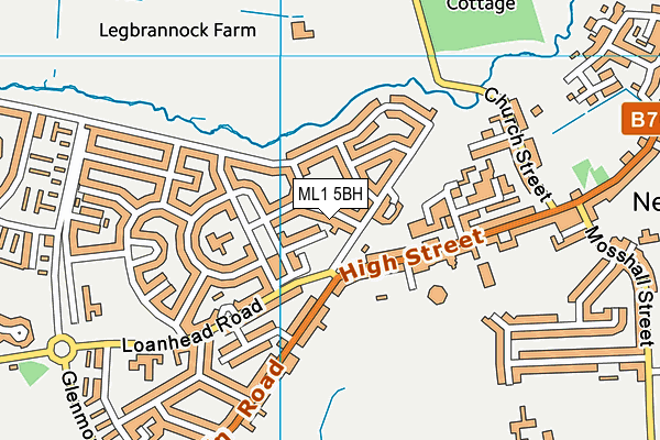 ML1 5BH map - OS VectorMap District (Ordnance Survey)