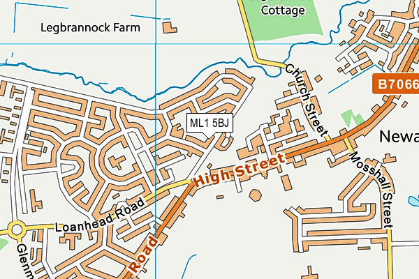 ML1 5BJ map - OS VectorMap District (Ordnance Survey)