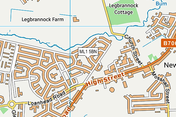 ML1 5BN map - OS VectorMap District (Ordnance Survey)