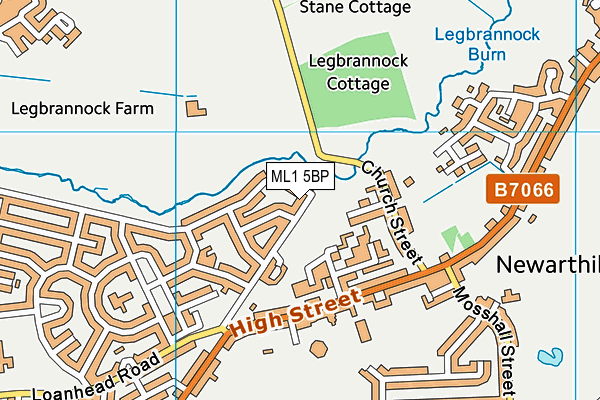 ML1 5BP map - OS VectorMap District (Ordnance Survey)