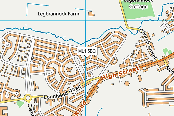 ML1 5BQ map - OS VectorMap District (Ordnance Survey)