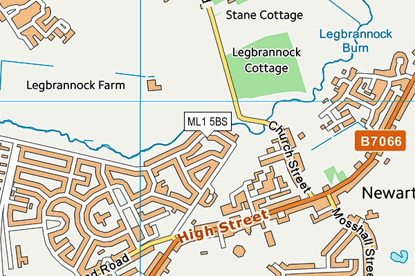 ML1 5BS map - OS VectorMap District (Ordnance Survey)