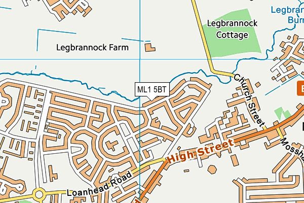 ML1 5BT map - OS VectorMap District (Ordnance Survey)