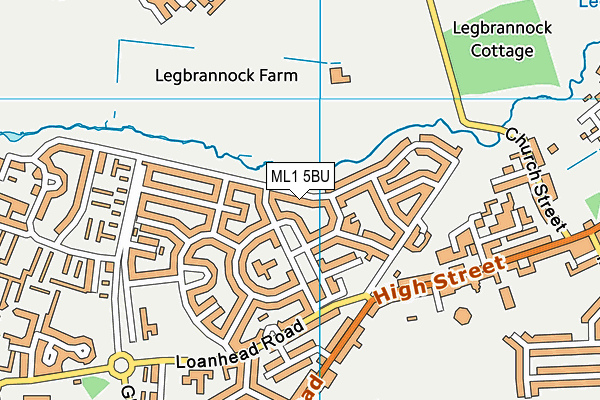 ML1 5BU map - OS VectorMap District (Ordnance Survey)
