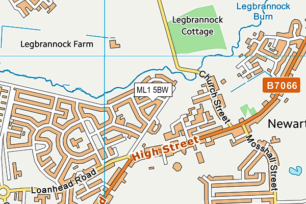 ML1 5BW map - OS VectorMap District (Ordnance Survey)