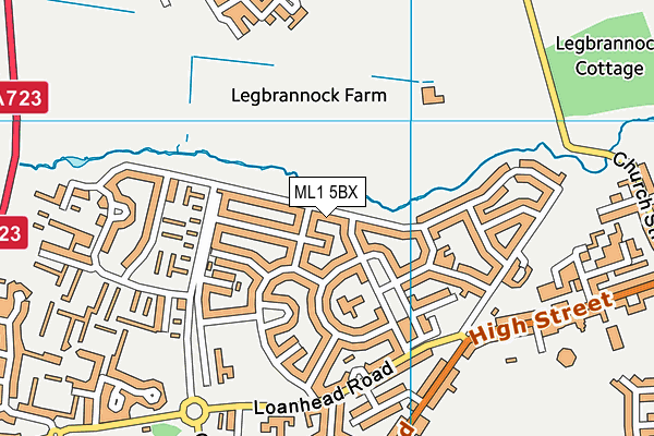 ML1 5BX map - OS VectorMap District (Ordnance Survey)