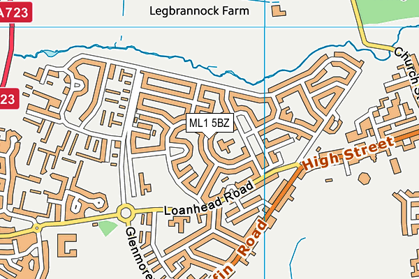 ML1 5BZ map - OS VectorMap District (Ordnance Survey)