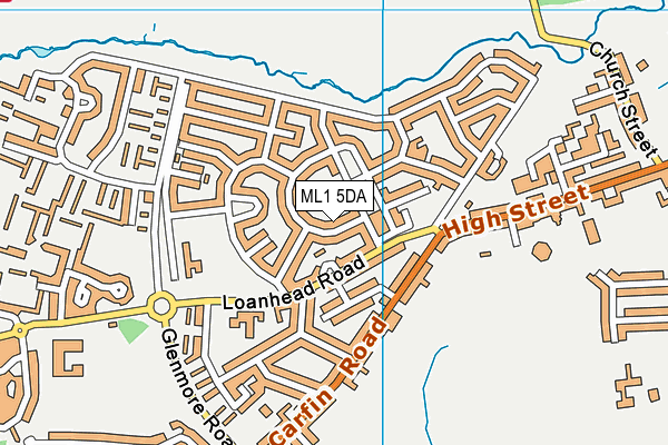 ML1 5DA map - OS VectorMap District (Ordnance Survey)