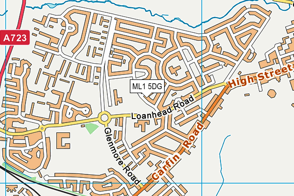ML1 5DG map - OS VectorMap District (Ordnance Survey)