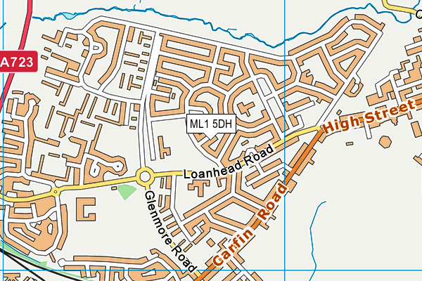 ML1 5DH map - OS VectorMap District (Ordnance Survey)