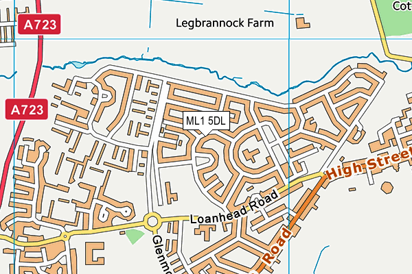 ML1 5DL map - OS VectorMap District (Ordnance Survey)