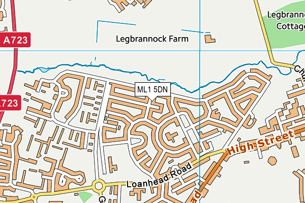 ML1 5DN map - OS VectorMap District (Ordnance Survey)