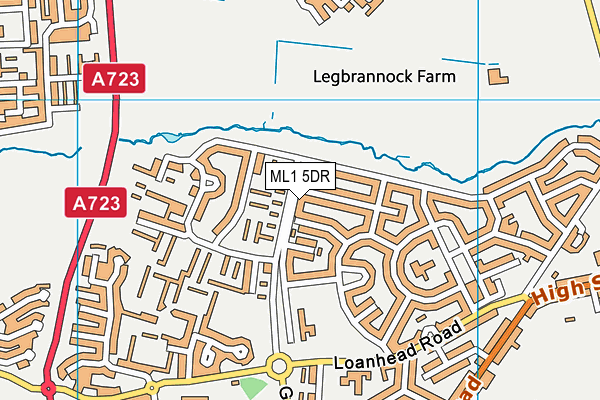 ML1 5DR map - OS VectorMap District (Ordnance Survey)