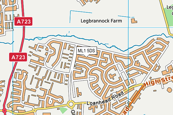 ML1 5DS map - OS VectorMap District (Ordnance Survey)