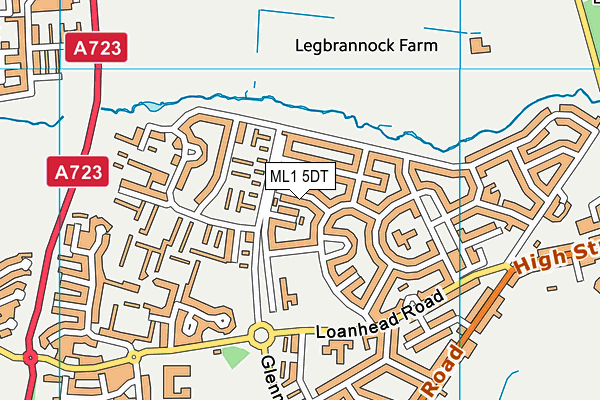 ML1 5DT map - OS VectorMap District (Ordnance Survey)