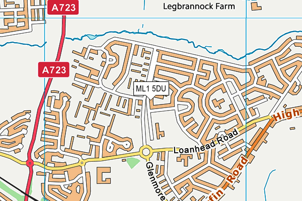 ML1 5DU map - OS VectorMap District (Ordnance Survey)