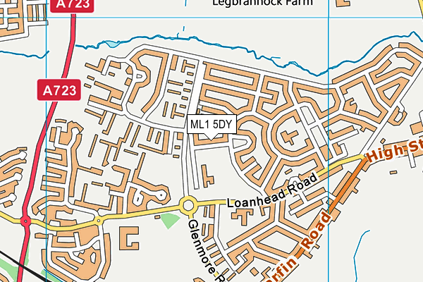 ML1 5DY map - OS VectorMap District (Ordnance Survey)