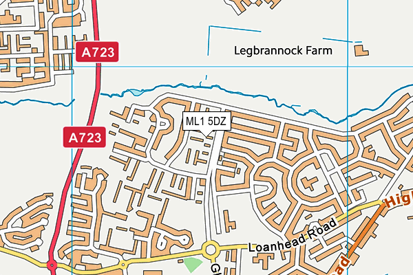 ML1 5DZ map - OS VectorMap District (Ordnance Survey)