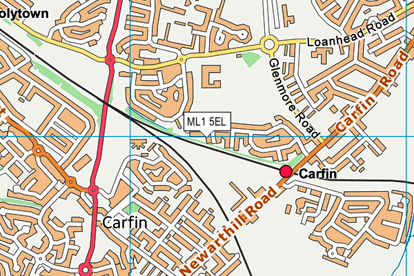 ML1 5EL map - OS VectorMap District (Ordnance Survey)