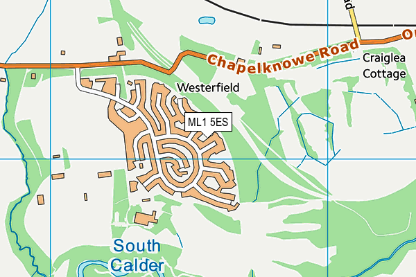 ML1 5ES map - OS VectorMap District (Ordnance Survey)