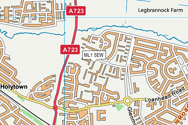 ML1 5EW map - OS VectorMap District (Ordnance Survey)