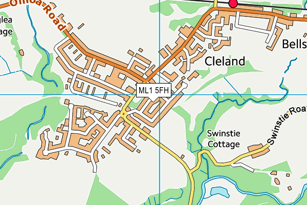 ML1 5FH map - OS VectorMap District (Ordnance Survey)