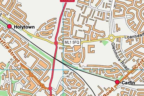 ML1 5FQ map - OS VectorMap District (Ordnance Survey)