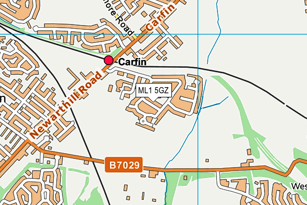 ML1 5GZ map - OS VectorMap District (Ordnance Survey)