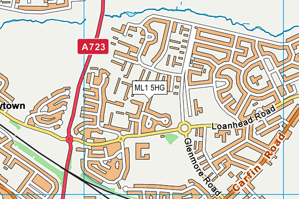 ML1 5HG map - OS VectorMap District (Ordnance Survey)