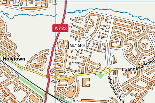 ML1 5HH map - OS VectorMap District (Ordnance Survey)