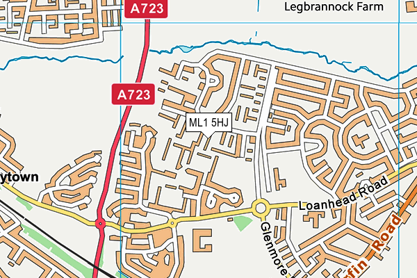 ML1 5HJ map - OS VectorMap District (Ordnance Survey)