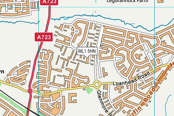 ML1 5HN map - OS VectorMap District (Ordnance Survey)