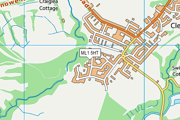 ML1 5HT map - OS VectorMap District (Ordnance Survey)