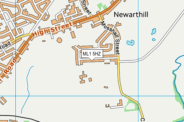 ML1 5HZ map - OS VectorMap District (Ordnance Survey)
