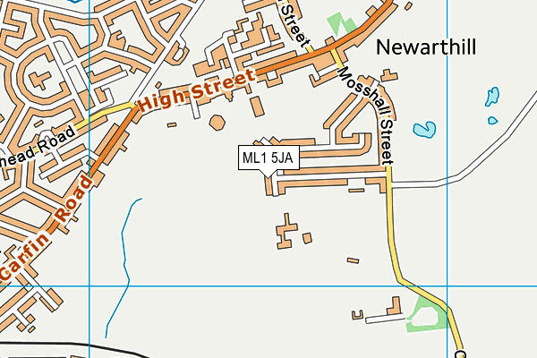 ML1 5JA map - OS VectorMap District (Ordnance Survey)