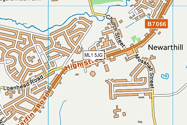 ML1 5JG map - OS VectorMap District (Ordnance Survey)