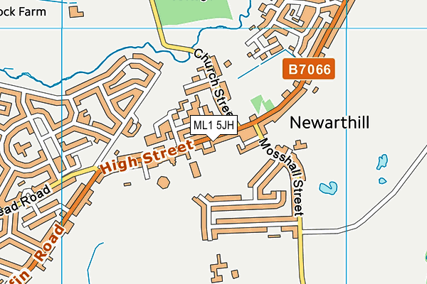 ML1 5JH map - OS VectorMap District (Ordnance Survey)