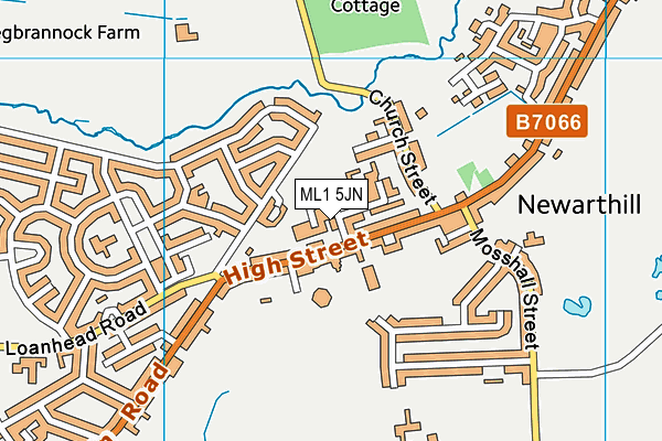 ML1 5JN map - OS VectorMap District (Ordnance Survey)