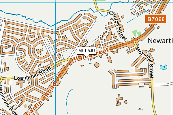 ML1 5JU map - OS VectorMap District (Ordnance Survey)