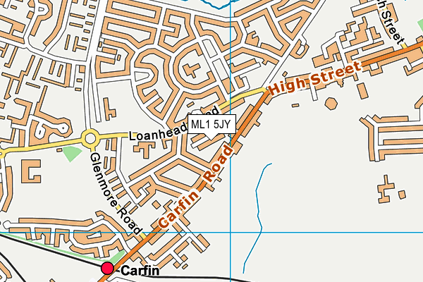 ML1 5JY map - OS VectorMap District (Ordnance Survey)