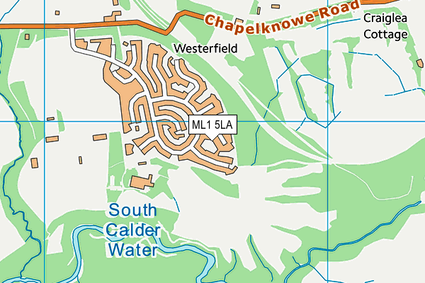 ML1 5LA map - OS VectorMap District (Ordnance Survey)