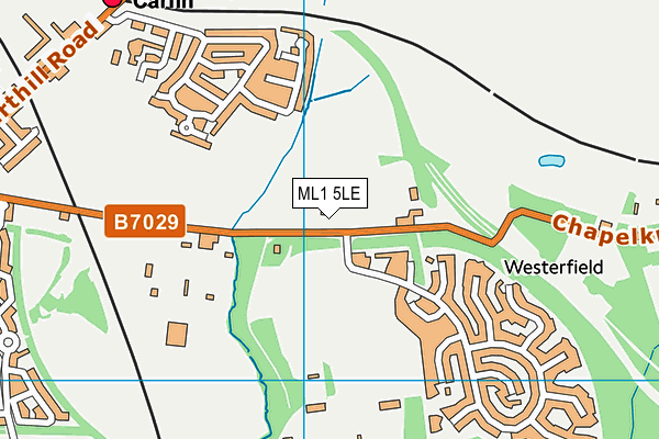 ML1 5LE map - OS VectorMap District (Ordnance Survey)