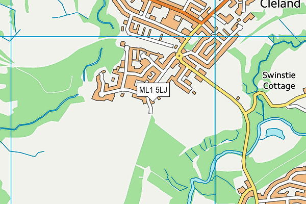 ML1 5LJ map - OS VectorMap District (Ordnance Survey)