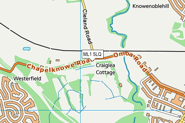 ML1 5LQ map - OS VectorMap District (Ordnance Survey)