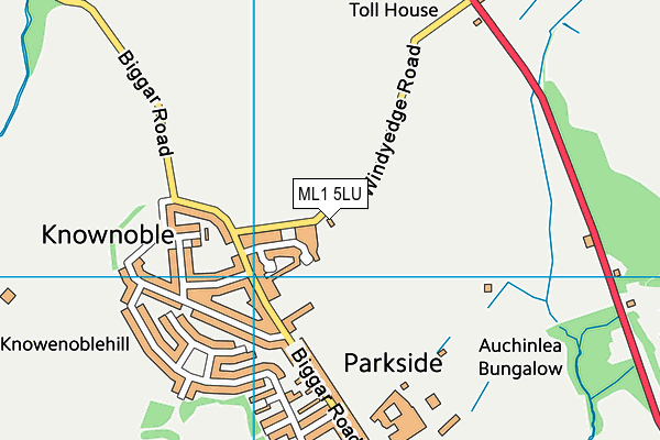 ML1 5LU map - OS VectorMap District (Ordnance Survey)