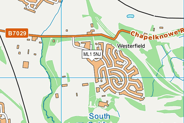 ML1 5NJ map - OS VectorMap District (Ordnance Survey)